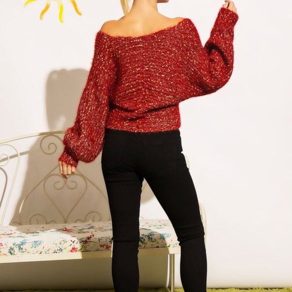 Sweet Generis Full Size Run Crisscross Pullover Sweater - Picture 2 of 5